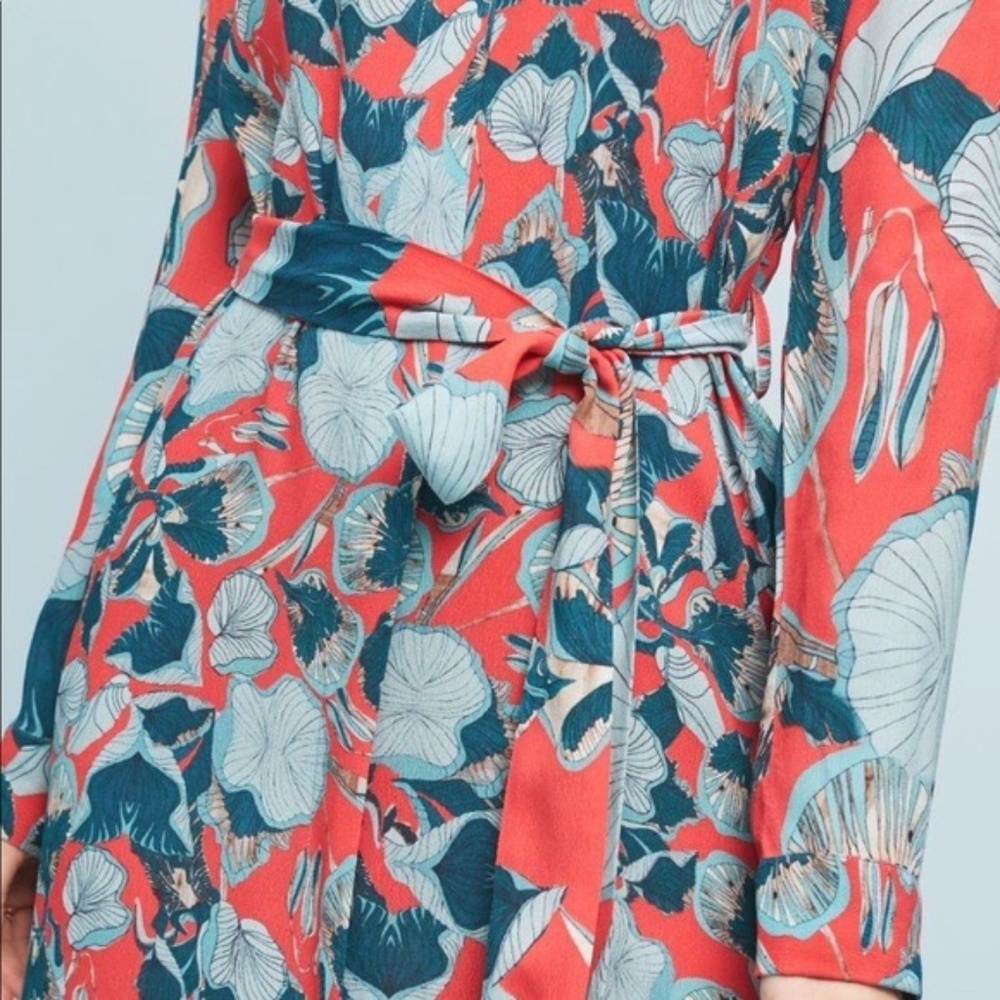 Anthropologie × Blⁿk London “Tirana” Midi Shirt‑Dress, Sz Medium Petite - Picture 13 of 15